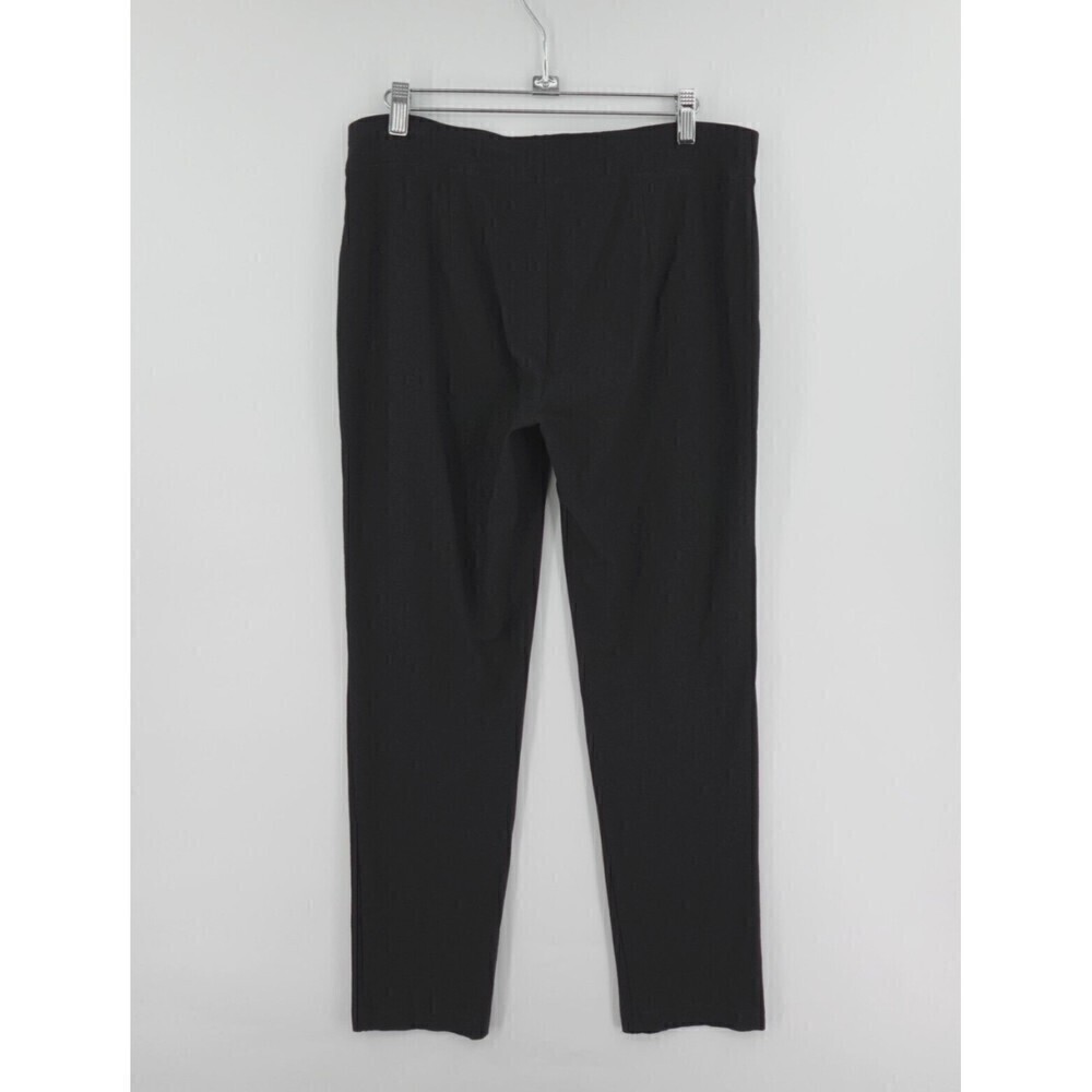 Eileen Fisher Washable Stretch Crepe Pants Womens Small Black Ankle Lagenlook - Picture 5 of 14